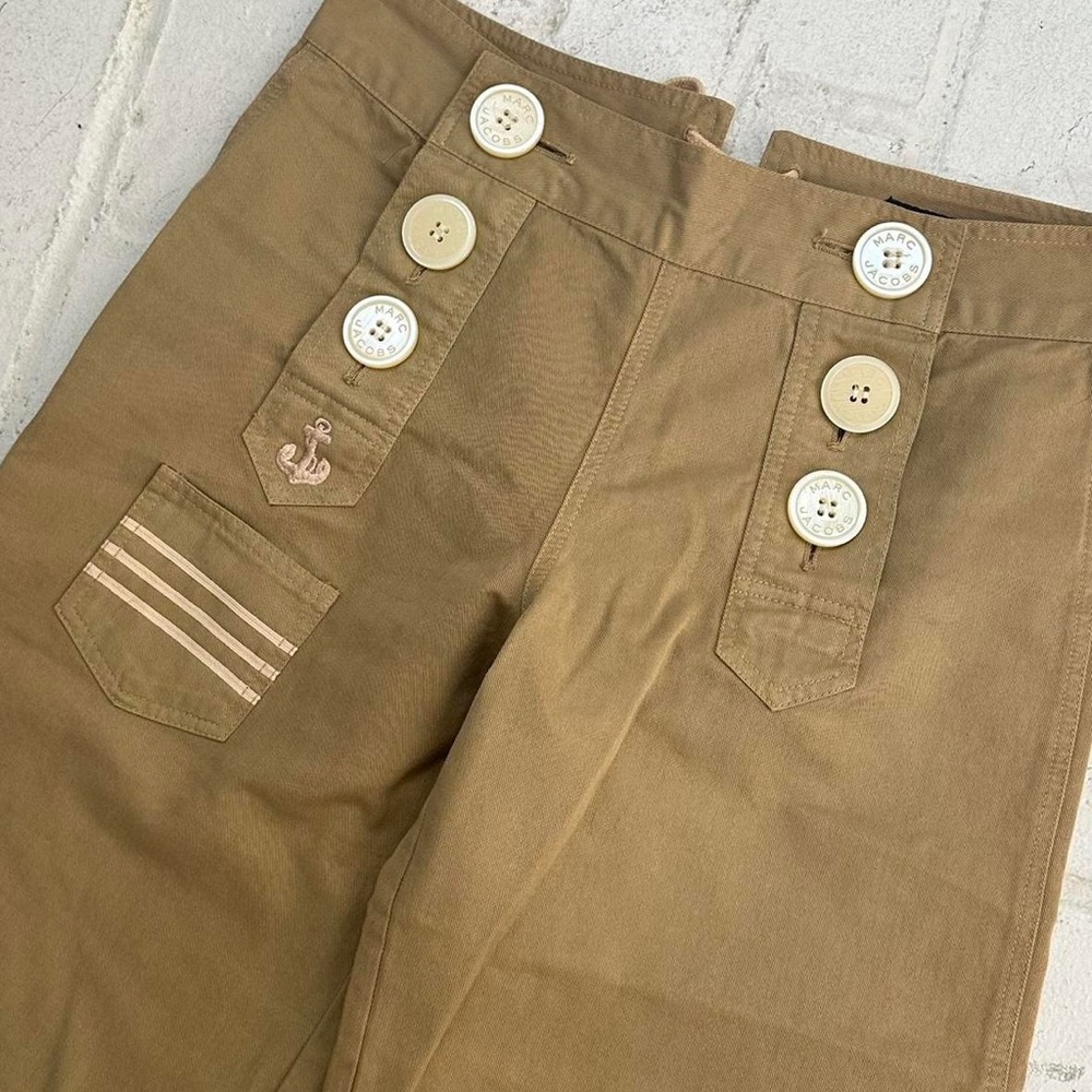 Marc Jacobs Khaki Sailor Cropped Pant